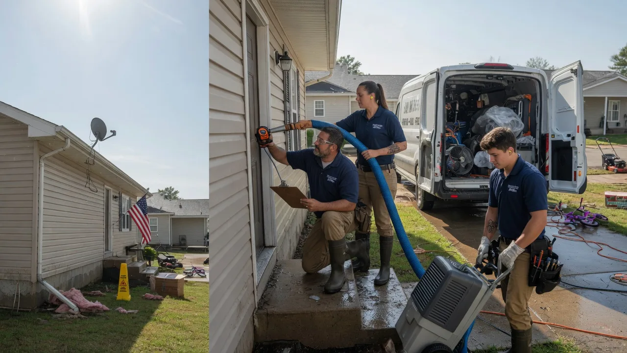 Ceiling Water Damage Restoration in Winston, NM near me